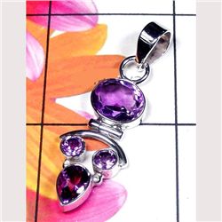 4.10g Pendant of Amethyst Sterling Silver