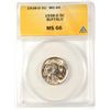 Image 1 : 1938-D BUFFALO NICKEL, ANACS MS-66 SUPERB