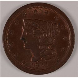 1851 HALF CENT MS64+ RB