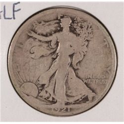 1921 WALKING LIBERTY HALF DOLLAR GOOD