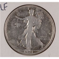 1921-D WALKING LIBERTY HALF DOLLAR GOOD