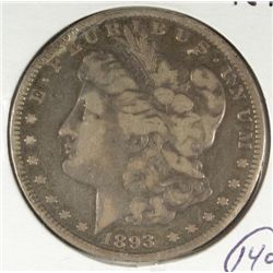 1893 MORGAN DOLLAR FINE