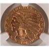 Image 2 : 1912-S $5 GOLD INDIAN NGC AU 55