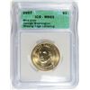 Image 1 : 2007 GEORGE WASHINGTON DOLLAR MINT ERROR ICG MS65