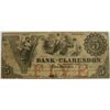 Image 1 : 1855 $5 BANK OF CLARENDON FAYETTEVILLE, NC