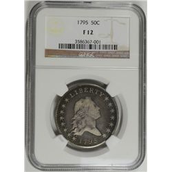 1795 FLOWING HAIR HALF DOLLAR NGC FINE 12 NICE +