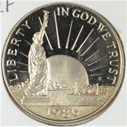 1986-S STATUE OF LIBERTY COMMEM HALF DOLLAR PROOF