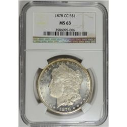 1878-CC MORGAN DOLLAR NGC MS63