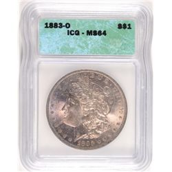 1883-O MORGAN DOLLAR ICG MS64