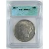 Image 1 : 1927 PEACE DOLLAR ICG MS62