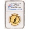 Image 1 : 2012 P AUSTRALIAN KANGAROO 1 OZT GOLD NGC MS70