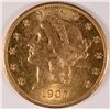 Image 1 : 1907 $20 GOLD LIBERTY MS62