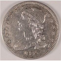 1834 25 CENT AU SMALL SCRATCH REV.