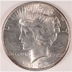 1923 PEACE SILVER DOLLAR, MS-63 WHITE!