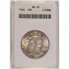 Image 1 : 1945 WALKING LIBERTY HALF DOLLAR ANACS MS65 WHITE