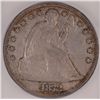 Image 2 : 1872 SEATED DOLLAR ICG AU 50 ORIGINAL