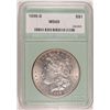 Image 1 : 1898-S MORGAN DOLLAR NTC MS65 WHITE, VERY NICE, LOOKS MS64+
