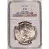 Image 1 : 1927 S PEACE DOLLAR NGC MS63 NICE, WHITE