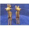 Image 4 : Set of 2 Brass Reindeer