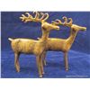 Image 5 : Set of 2 Brass Reindeer