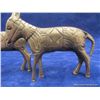 Image 2 : Set of 2 Brass Donkeys