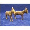 Image 4 : Set of 2 Brass Donkeys