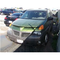 PONTIAC AZTEK 2001 T-TMU