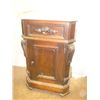 Image 1 : Victorian Walnut Marble Top Half Commode w/1 door 1
