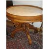 Image 1 : Victorian Walnut Insert Marble Top Parlor Table