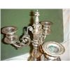 Image 2 : Sterling Silver 3 Arm Candelabra