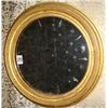 Image 1 : Estate Antique Round Multiple Cut Bulls Eye Mirror