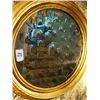 Image 2 : Estate Antique Round Multiple Cut Bulls Eye Mirror