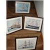 Image 1 : 4 Framed Sailing Ship Prings