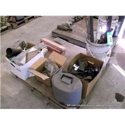 BUCKET: SCRAP METAL TUBE, THREAD ROD, ETC., SIGNAL REFLECTORS, TURN BUCKEL