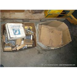 (2) BOXES: MIXED SCREWS, BOLTS, NUTS