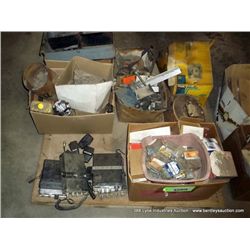 PALLET: SCREWS, CB RADIOS, MIXED TOOLS