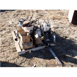 PALLET: TURN BUCKLES, EDGER, STAINLESS DOORS, ETC