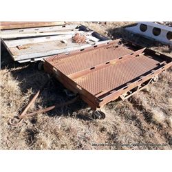 68" X 43" CASTERED SHOP CART DIAMOND PLATE