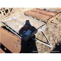 68" X 43" CASTERED SHOP CART DIAMOND PLATE