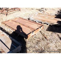 68" X 43" CASTERED SHOP CART DIAMOND PLATE