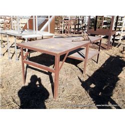 40 1/2" X 99" X 35 1/2" SHOP TABLE