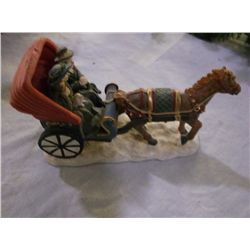 Hand Painted Porcelain Buggy