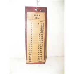 Gas Station Pump Price Sign