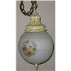 Image 1 : Vintage Yellowish Hanging Light With Chain,
