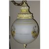 Image 2 : Vintage Yellowish Hanging Light With Chain,