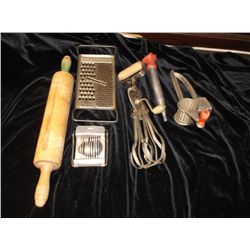Six Vintage Kitchen Tools