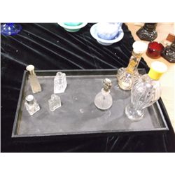 Seven Vintage Perfume Bottles