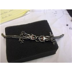 Dragon Silver Tone Bracelet