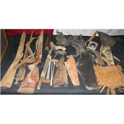 Misc. Vintage Rifle parts, Holsters, Trigger Lock