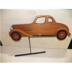 Wood Car Weather Vein